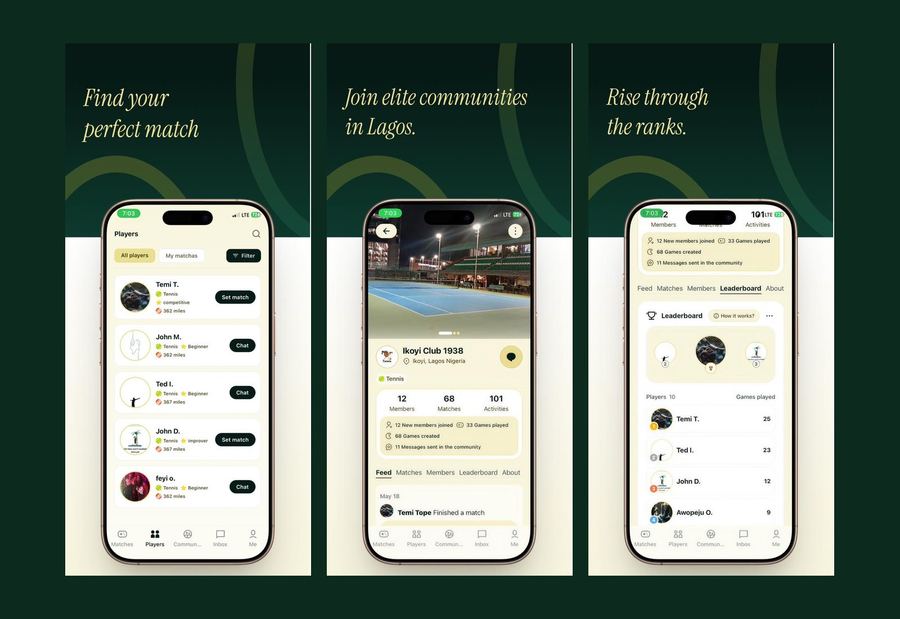 MATCHA tennis and padel matchmaking